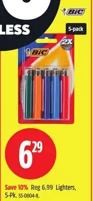 Canadian Tire Lighters 5-Pk offer
