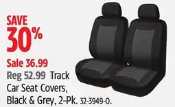 Canadian Tire AutoTrends Track Car Seat Covers, Black & Grey, 2-Pk offer