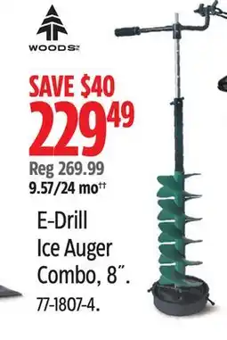 Canadian Tire Woods E-Drill Ice Auger Combo, 8 offer
