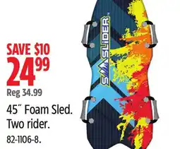 Canadian Tire 45˝ Foam Sled offer