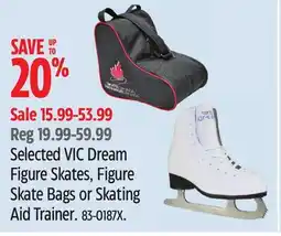 Canadian Tire Sherwood Selected VIC Dream Figure Skates, Figure Skate Bags or Skating Aid Trainer offer