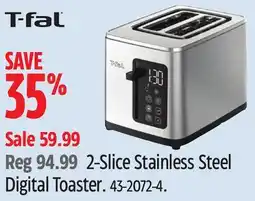 Canadian Tire 2-Slice Stainless Steel Digital Toaster offer