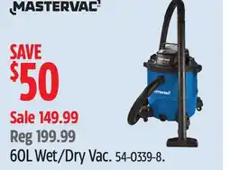 Canadian Tire 60L Wet/Dry Vac offer