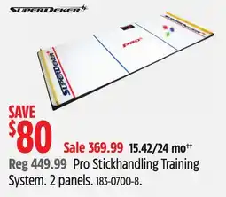 Canadian Tire Pro Stickhandling Training System. 2 panels Superdeker offer