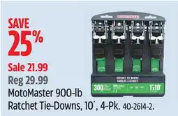 Canadian Tire MotoMaster 900-lb Ratchet Tie-Downs offer