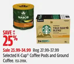 Canadian Tire Selected K-Cup Coffee Pods and Ground Coffee offer
