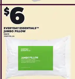 Loblaws EVERYDAY ESSENTIALS JUMBO PILLOW offer