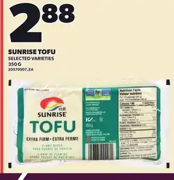 Loblaws SUNRISE TOFU offer