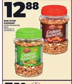 Loblaws DAN-D PAK CASHEWS offer