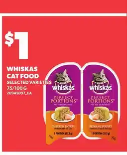 Loblaws WHISKAS CAT FOOD, 75/100 G offer