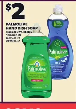Loblaws PALMOLIVE HAND DISH SOAP, 598/828 ML offer