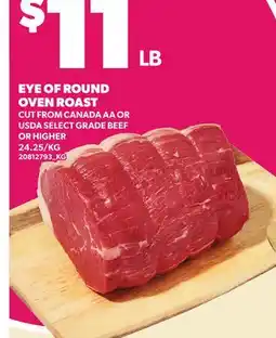 Loblaws EYE OF ROUND OVEN ROAST offer