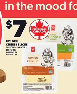 Loblaws PC DELI CHEESE SLICES offer