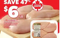 Loblaws PC FREE FROM CHICKEN BREASTS offer