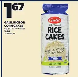 Loblaws GALIL RICE OR CORN CAKES offer