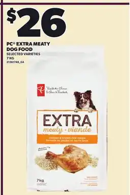 Loblaws PC EXTRA MEATY DOG FOOD offer