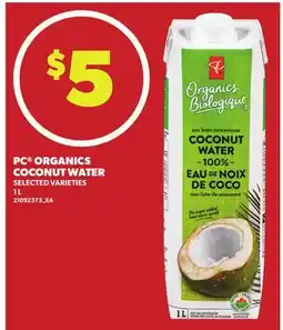 Loblaws PC ORGANICS COCONUT WATER offer