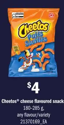 Loblaws CHEETOS CHEESE FLAVOURED SNACKS offer