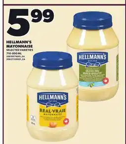 Loblaws HELLMANN'S MAYONNAISE offer