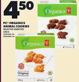 Loblaws PC ORGANICS ANIMAL COOKIES offer