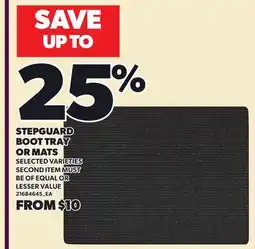 Loblaws STEPGUARD BOOT TRAY OR MATS offer