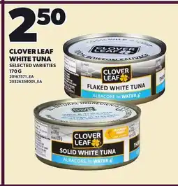 Loblaws CLOVER LEAF WHITE TUNA offer