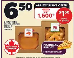Loblaws 8 INCH PIES offer