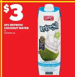 Loblaws UFC REFRESH COCONUT WATER offer