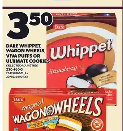Loblaws DARE WHIPPET, WAGON WHEELS VIVA PUFFS OR ULTIMATE COOKIES ULTIMATE COOKIES offer