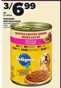 Loblaws PEDIGREE WET DOG FOOD offer