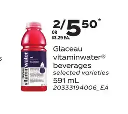 Loblaws GLACEAU VITAMINWATER BEVERAGES offer