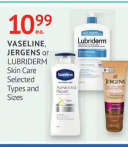 IDA Pharmacy VASELINE, JERGENS or LUBRIDERM offer