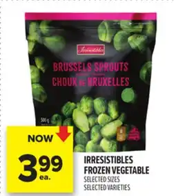 Metro IRRESISTIBLES FROZEN VEGETABLE offer