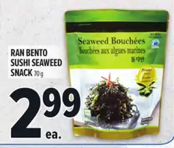 Metro RAN BENTO SUSHI SEAWEED SNACK offer