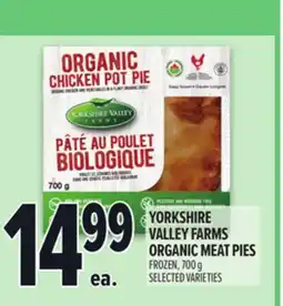 Metro YORKSHIRE VALLEY FARMS ORGANIC MEAT PIES offer