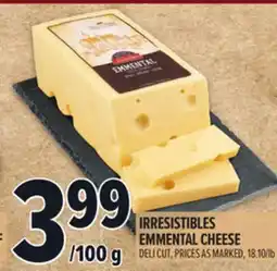 Metro IRRESISTIBLES EMMENTAL CHEESE offer
