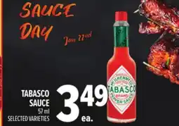 Metro TABASCO SAUCE offer