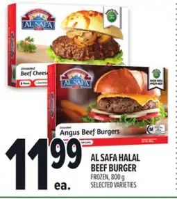 Metro AL SAFA HALAL BEEF BURGER offer