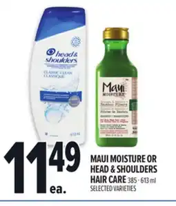 Metro MAUI MOISTURE OR HEAD & SHOULDERS HAIR CARE offer