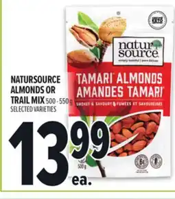 Metro NATURSOURCE ALMONDS OR TRAIL MIX offer