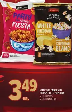 Metro SELECTION SNACKS OR IRRESISTIBLES POPCORN offer