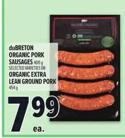 Metro DUBRETON ORGANIC PORK SAUSAGES offer