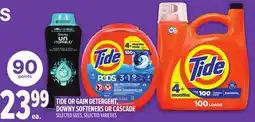 Metro TIDE OR GAIN DETERGENT, DOWNY SOFTENERS OR CASCADE offer