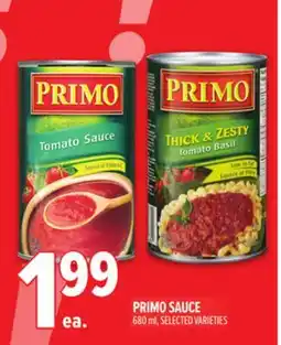 Metro PRIMO SAUCE offer