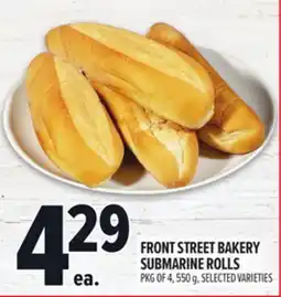 Metro FRONT STREET BAKERY SUBMARINE ROLLS offer