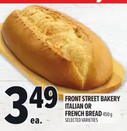 Metro FRONT STREET BAKERY ITALIAN OR FRENCH BREAD offer