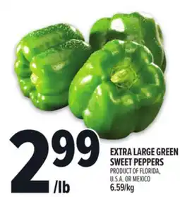 Metro EXTRA LARGE GREEN SWEET PEPPERS offer