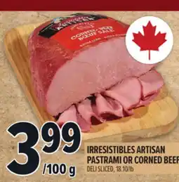 Metro IRRESISTIBLES ARTISAN PASTRAMI OR CORNED BEEF offer