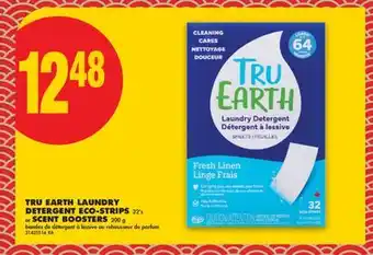 No Frills TRU EARTH LAUNDRY DETERGENT ECO-STRIPS, 32'S OR SCENT BOOSTERS offer