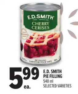 Metro E. D. SMITH PIE FILLING offer